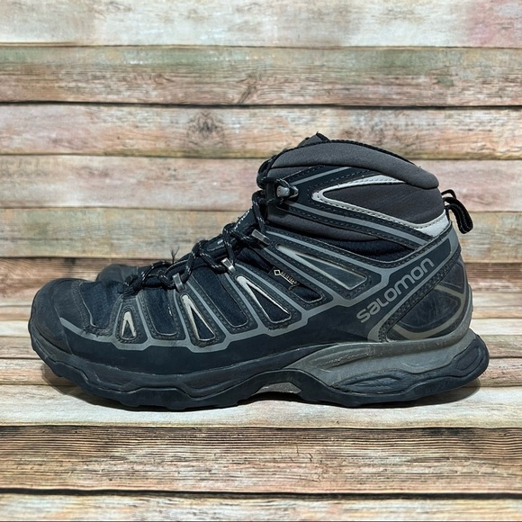 Salomon X Ultra Black Mid Boots - Picture 1 of 10